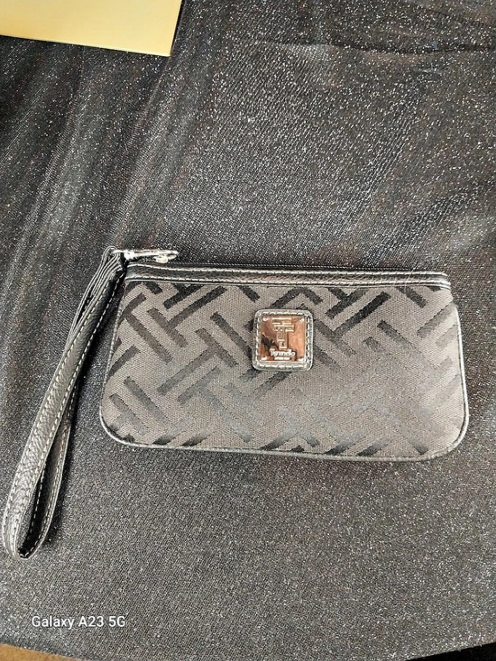 Tignanello Monogram Wristlet in Black